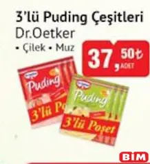 DR. OETKER 3'LÜ PUDİNG ÇEŞİTLERİ